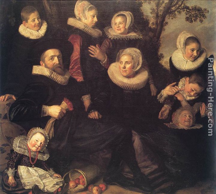 Family Portrait in a Landscape painting - Frans Hals Family Portrait in a Landscape art painting